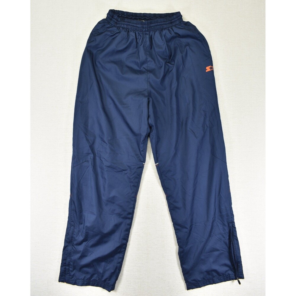 Vintage Starter Windbreaker Track Pants Mens Small Navy Blue Nylon Mesh Lined